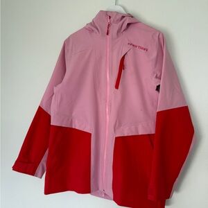 Kari Traa Two-Tone Pink and Red Johanne Ski Jacket